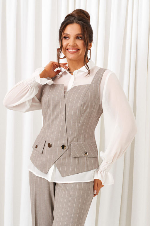 Костюм Beautiful Free 6417 полоска песочная