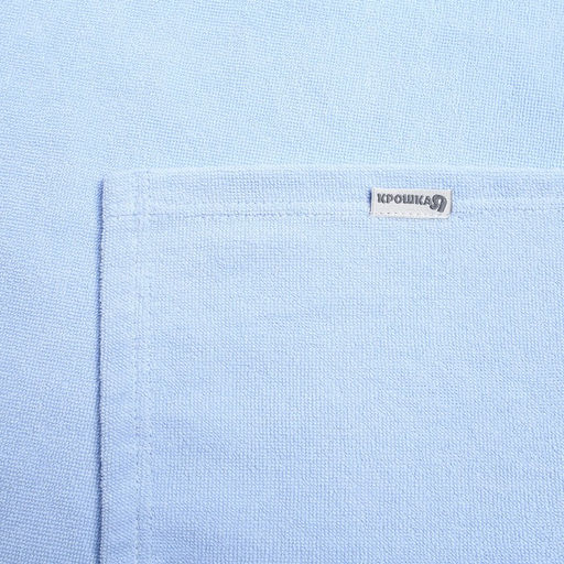Полотенце-уголок махровый Крошка Я 85х85 см, цвет нежно-голубой, 100% хлопок, 320 г/м2  фото 5