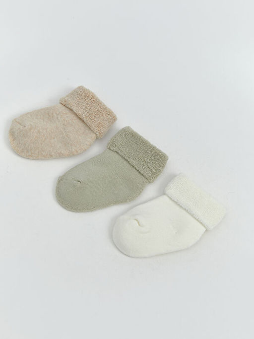 Erkek Bebek Havlu Soket ?orap 3l?