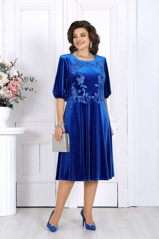 Платье Ninele 6025 васильковый