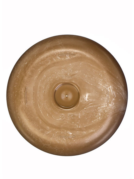 Кашпо для цветов «Микрит», 1.9 л, d=18 см, h=16.5 см, со вставкой, пластиковое, бежевое