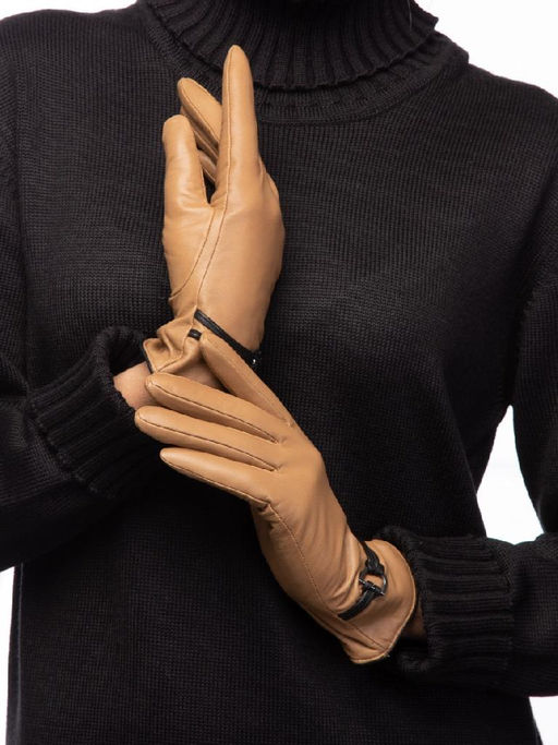 Перчатки женские ш+каш. IS01443 sand - Eleganzza фото 5