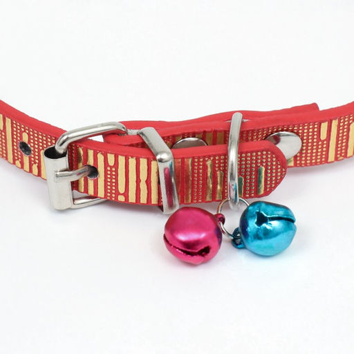 Ошейник Блестящая полоса, искусственная кожа, 31 х 1 см, микс цветов - Пижон фото 3