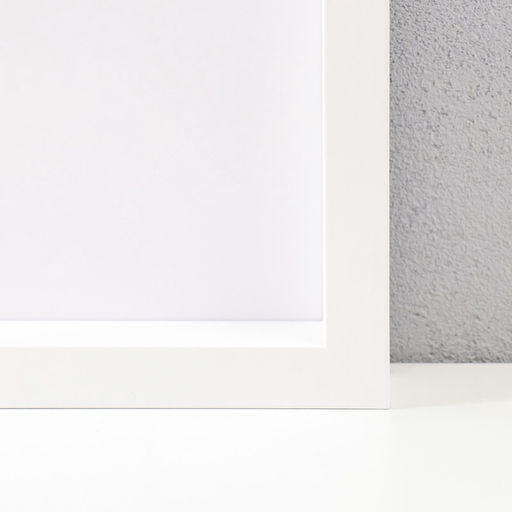 Фоторамка для фото 50×70 см Valerie, МДФ, с паспарту 40×50 см, белый, (пластиковый экран)