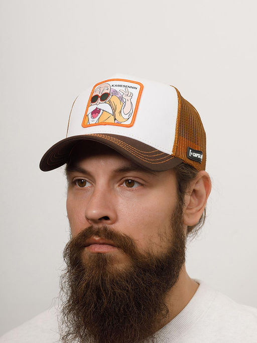 Бейсболка CAPSLAB арт. CL/DBZ7/1/CT/KAM Dragon Ball Kamesennin (коричневый / белый)  фото 4