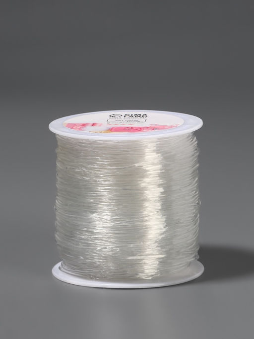 Нить для плетения, эластичная, 1001 м, d=1 мм, прозрачная