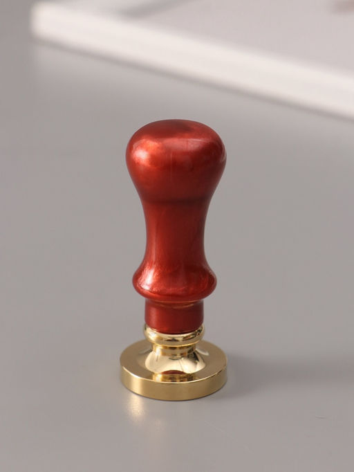 Печать для сургуча с пластиковой ручкой «Венок с буквой R», 2.5×2.5×6.3 см