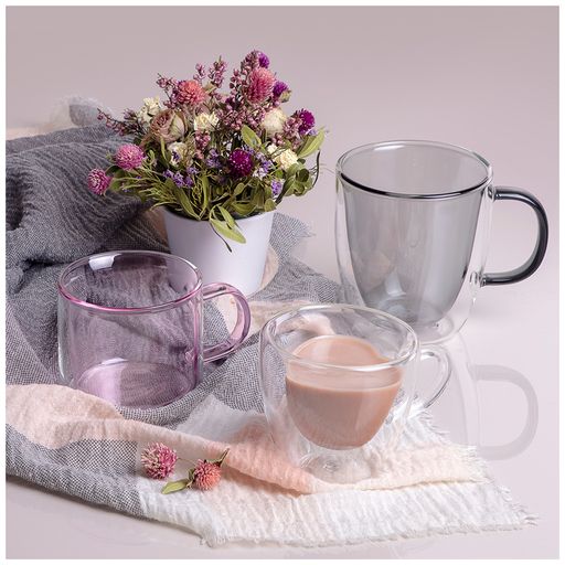 НАБОР ИЗ 4-Х КРУЖЕК DOUBLE-WALL 250 МЛ. ДИА=7,5 СМ. В=10,5 СМ. НА ПОДСТАВКЕ - Agness фото 5