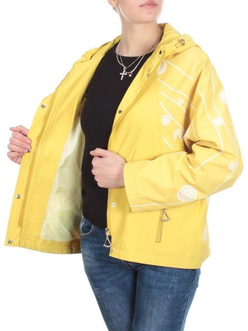 F2088 YELLOW Ветровка женская MARIA (65%хлопок 35% полиэстер) - Фабричный китай фото 9