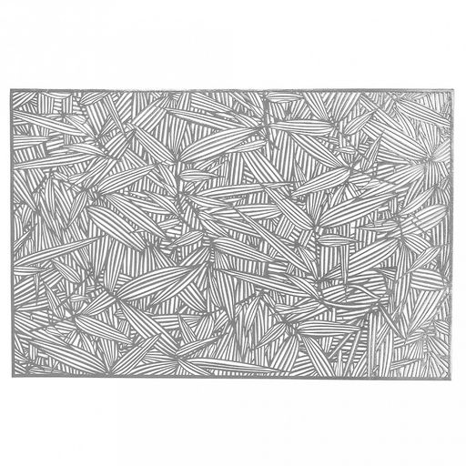 Салфетка декоративная "Бамбук" 30х45см ПВХ, серебро (Китай)