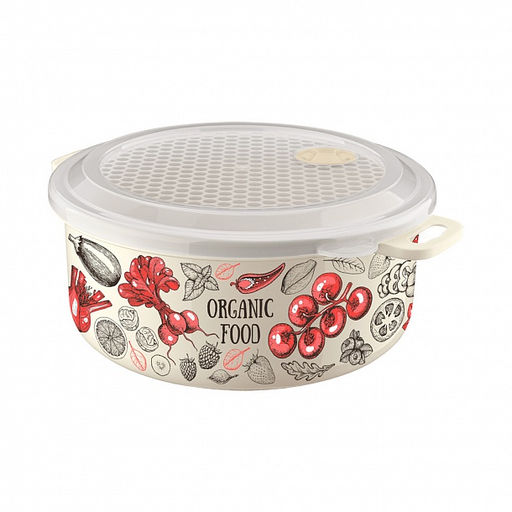 Емкость для холод. и микроволновой печи 0,95 л с декором арт. С31062,С42239,С31322 - Elfplast фото 2