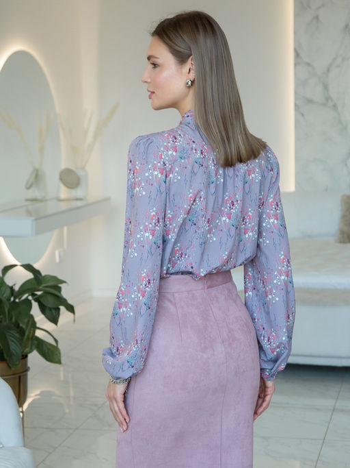 02-1239 Блуза - Вишня фото 5