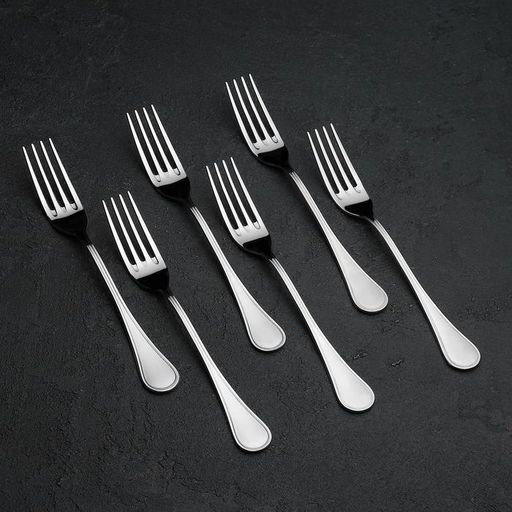 Цена за 6 шт. Вилка столовая «Соната» («Империал»), длина 20.5 см, толщина 2 мм, нержавеющая сталь, серебристая