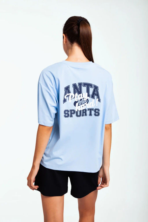 Футболка Хлопок Синий - Anta фото 4