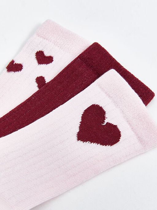 Desenli K?z ?ocuk Soket ?orap 3l? - Waikiki фото 3