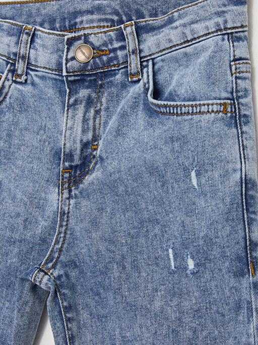Super Skinny Fit Y?rt?k Detayl? Erkek ?ocuk Jean Pantolon - Waikiki фото 3