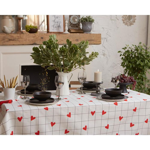 Скатерть Этель Love is 149х220см, 100% хлопок, саржа 190 г/м2  фото 8