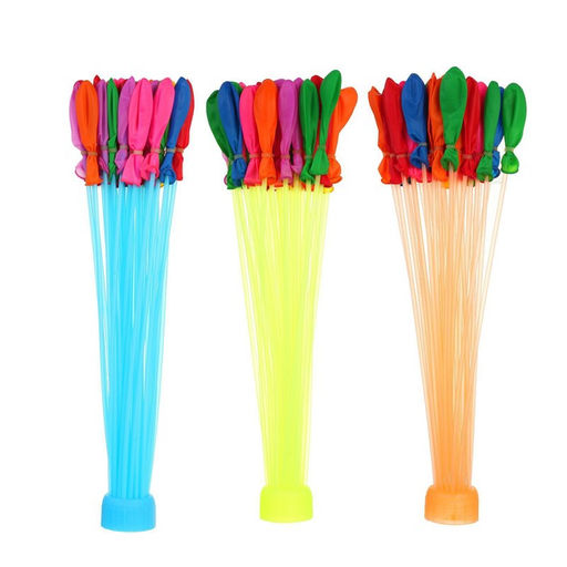 Водные бомбы Шар, 3 насадки, 37 шаров, цвета МИКС - Simaland фото 6