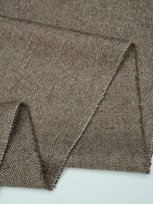 Шерсть костюмная Твид Елочка цв.бежево-коричневый, ш.1.5м, шерсть-50%, п/э-50%, 280гр/м.кв - Купава фото 15