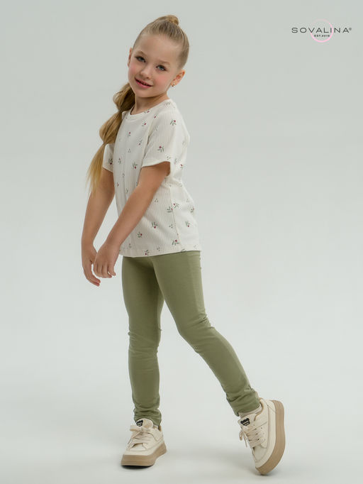 Костюм Мулан бордовые тюльпанчики-оливка - Sovalina фото 10