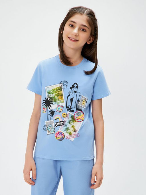 ACOOLA / Футболка детская для девочек Coimbra лавандовый  фото 2