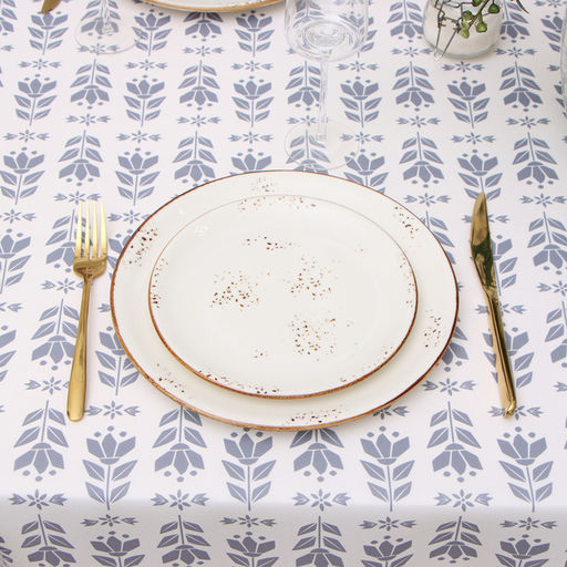 Скатерть Доляна Аir flowers 145*110 см, 100% п/э  фото 4