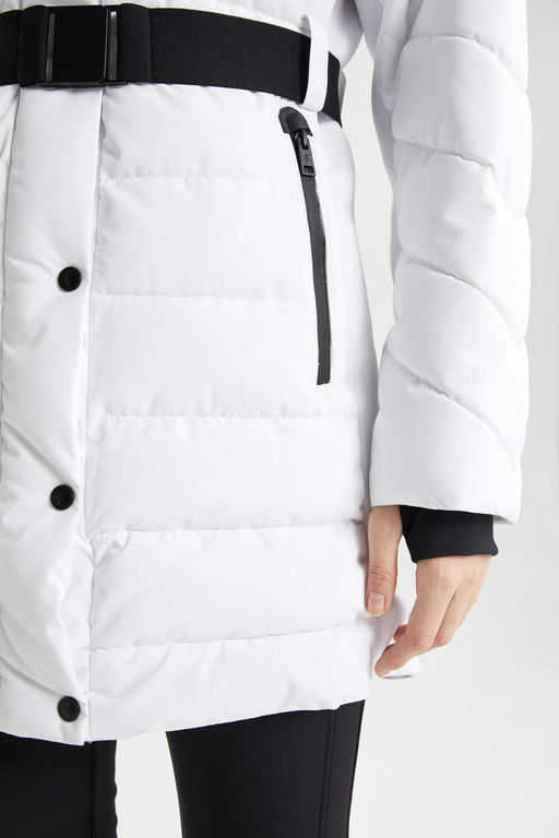 Водоотталкивающая парка узкого кроя с капюшоном DeFactoFit  фото 4