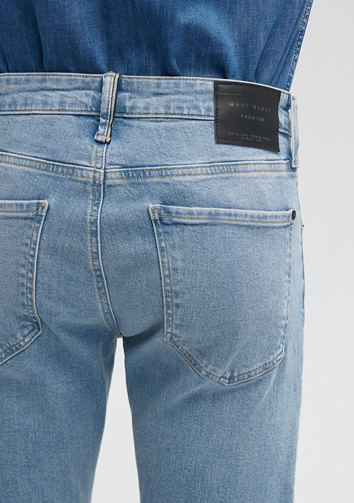 Kvnc Mavi Black Golgeli Ac?k Indigo Mavisi Jean Pantolon  фото 7