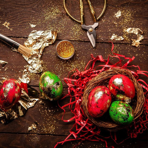 Набор для украшения яиц с жидкими красителями Сияние на пасху, 11?16 см