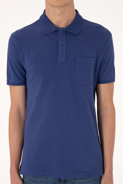 Erkek Slim Fit D_k_ml_ Polo Yaka A__k Lacivert Ti__rt Sepette S_rpriz _ndirim - U.s. polo assn фото 6