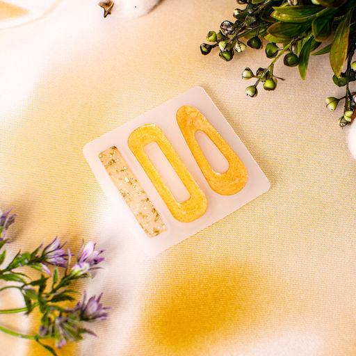 Цена за 2 шт. Молд силиконовый  «Заколка», 3 вида заколки