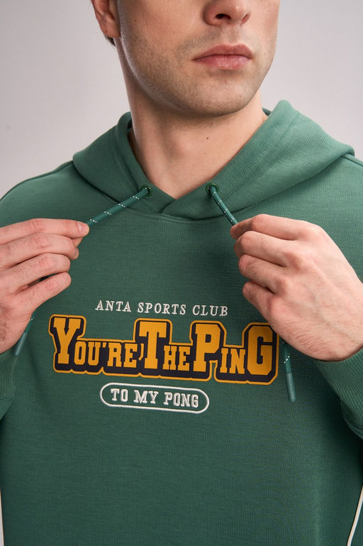 Худи Зеленый ANTA SPORTS CLUB Sweat Hoodie фото 7