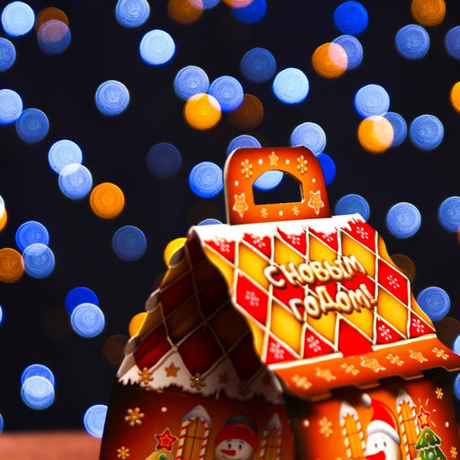 Цена за 10 шт. Подарочная коробка Пряничный 12 х 12 х 16,8 см - Simaland фото 5