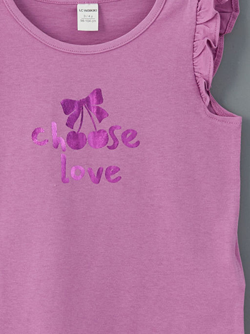 Kurdele Detayl? K?z ?ocuk Atlet