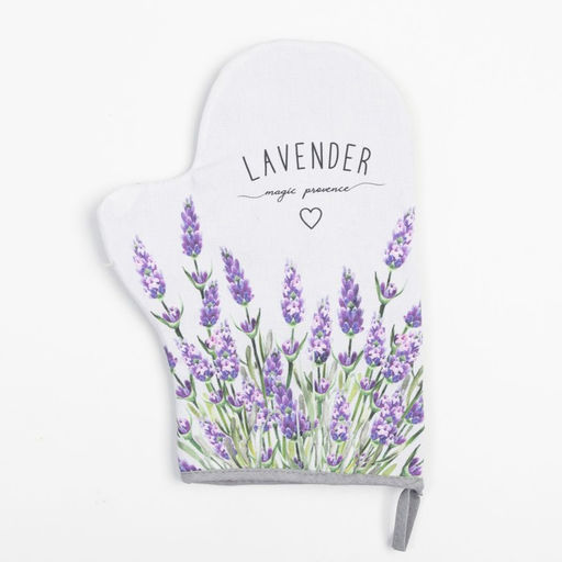 Набор Кухонный «Lavender», варежка-прихватка 20×28 см, прихватка 19×19 см, 100% хлопок