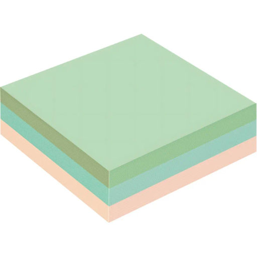 Стикеры Attache куб 51х51, пастель 3 цвета 300 л