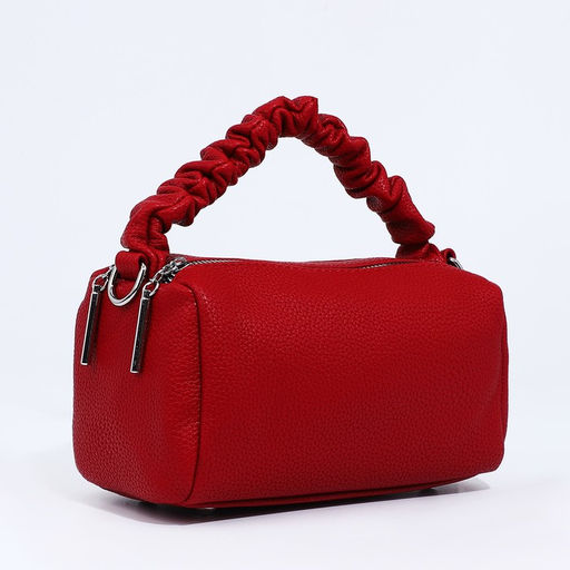 Сумка-багет на молнии, цвет красный - Simaland фото 3