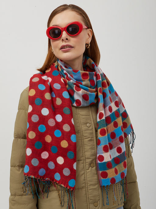 Теплый двусторонний палантин В составе шерсть - Tantino фото 4