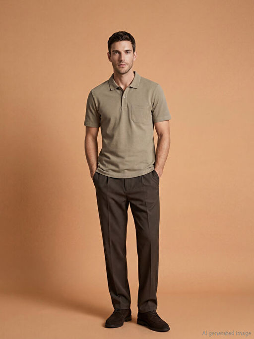 Polo Yaka Pike Erkek Ti??rt