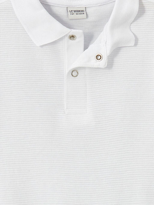 Polo Yaka Dokulu Erkek ?ocuk Ti??rt - Waikiki фото 2