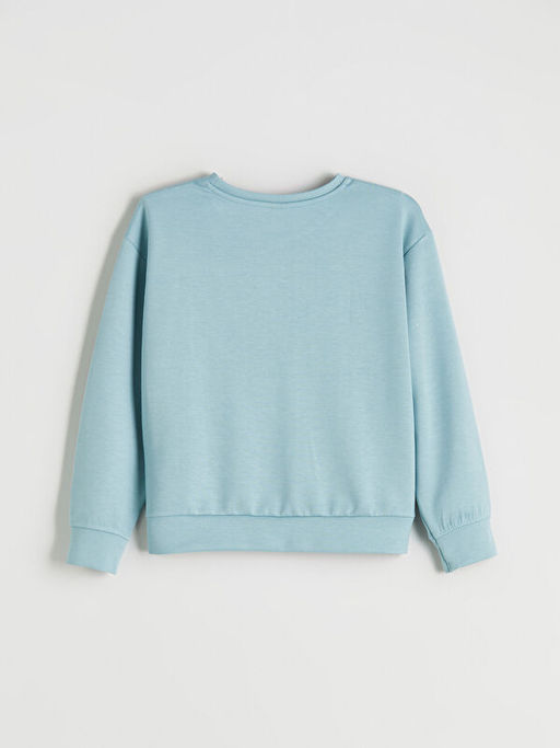 Bisiklet Yaka K?z ?ocuk Sweatshirt