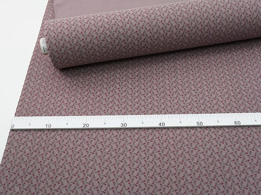 Теплый хлопок Винтажная брусничка цв.лилово-коричневый, ш.1.5м, хлопок-100%, 160гр/м.кв - Купава фото 7