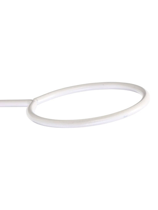 Подвес для кашпо навесной d=10 см,(забор, перила, козырьки) (зацеп 20 мм / 25 мм) белый