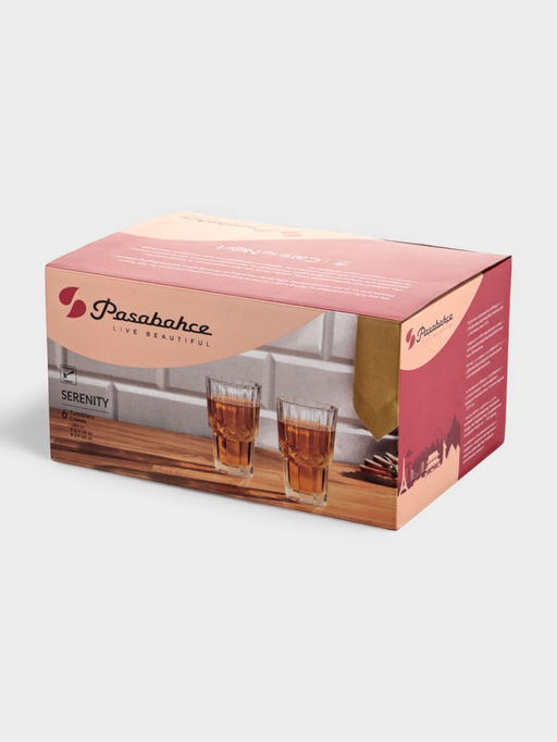 Набор стаканов Paşabahçe Serenity, 265 мл, 6 шт., стекло, прозрачный