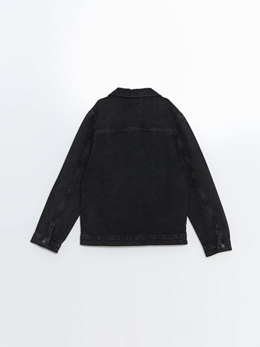 G?mlek Yaka Erkek ?ocuk Jean Ceket