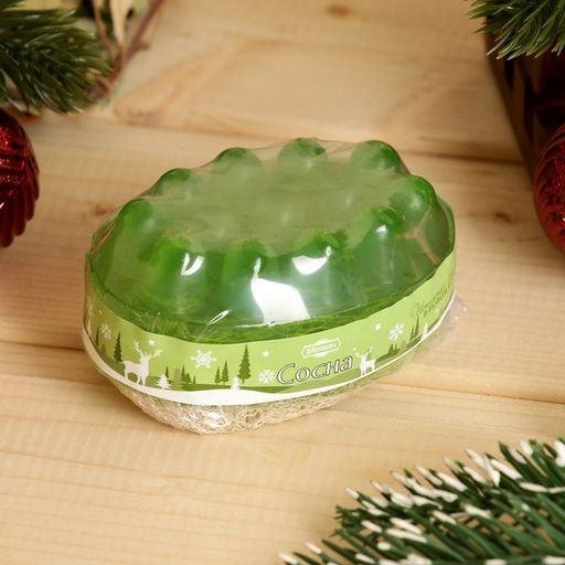 Массажное мыло с люффой Сосновый бор 100 г - Добропаровъ фото 2