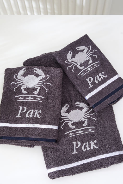 14418/10 Знаки зодиака полотенце махровое плотность 350гр