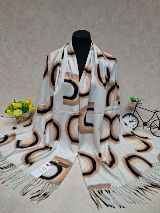 Мягкий палантин из кашемира мультицвет