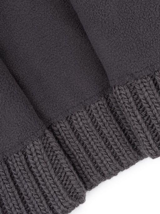 Капор жен. шерсть+акр LB-A53074 graphite