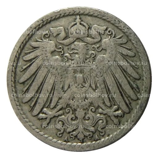 5 пфеннигов 1907 года A Германия